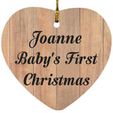 Joanne Baby's First Christmas - Heart Ornament C
