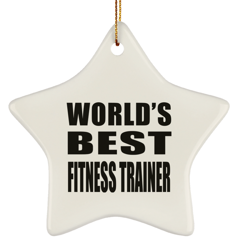 World's Best Fitness Trainer - Star Ornament
