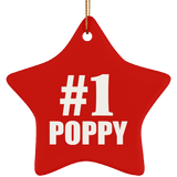 Number One #1 Poppy - Star Ornament