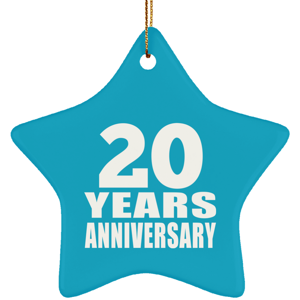 20th Anniversary 20 Years - Star Ornament