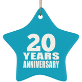 20th Anniversary 20 Years - Star Ornament