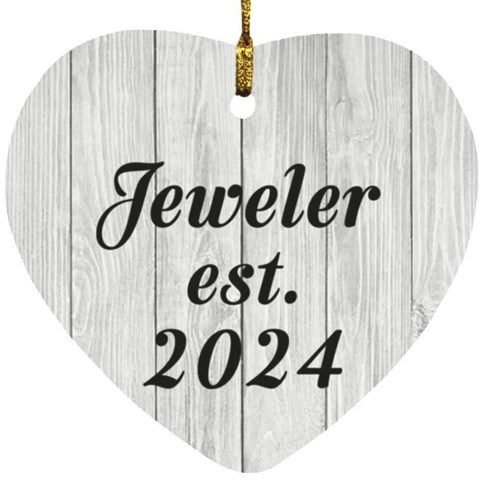 Jeweler Established Est. 2024 - Heart Ornament F