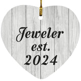 Jeweler Established Est. 2024 - Heart Ornament F