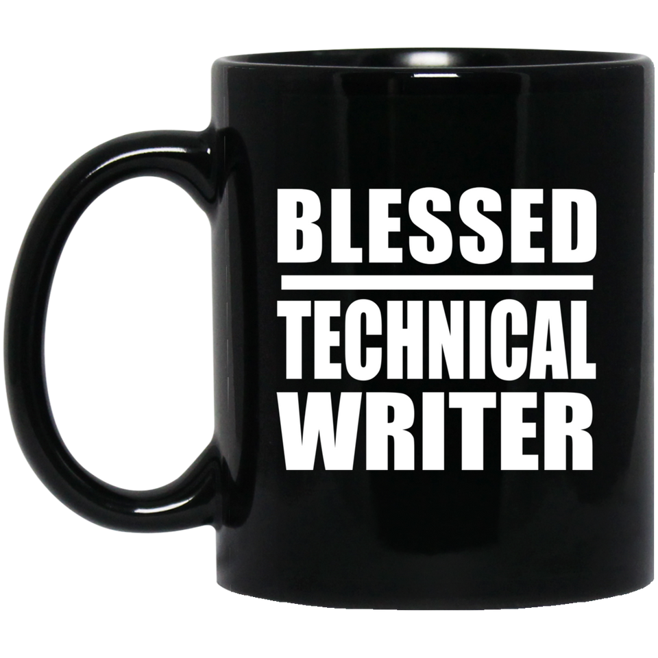 Blessed Technical Writer - 11oz Coffee Mug Black