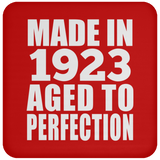 101st Birthday Made In 1923 Aged to Perfection - Drink Coaster
