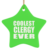 Coolest Clergy Ever - Star Ornament