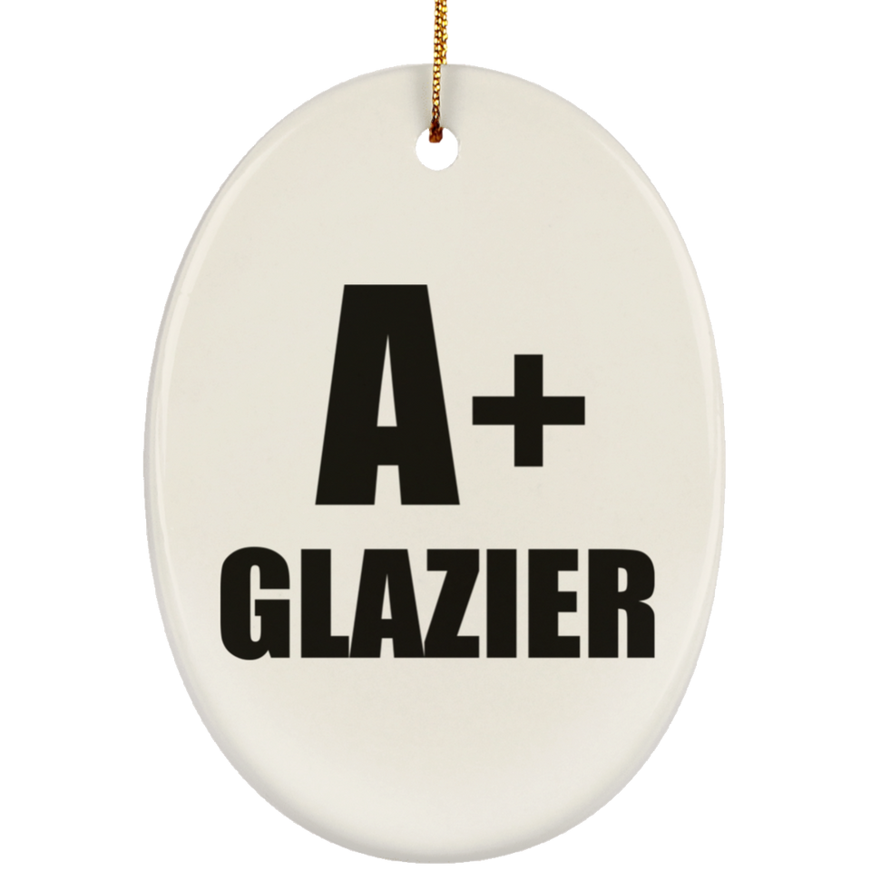 A+ Glazier - Oval Ornament
