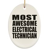 Most Awesome Electrical Technician - Oval Ornament