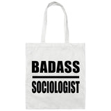 Badass Sociologist - Tote Bag White
