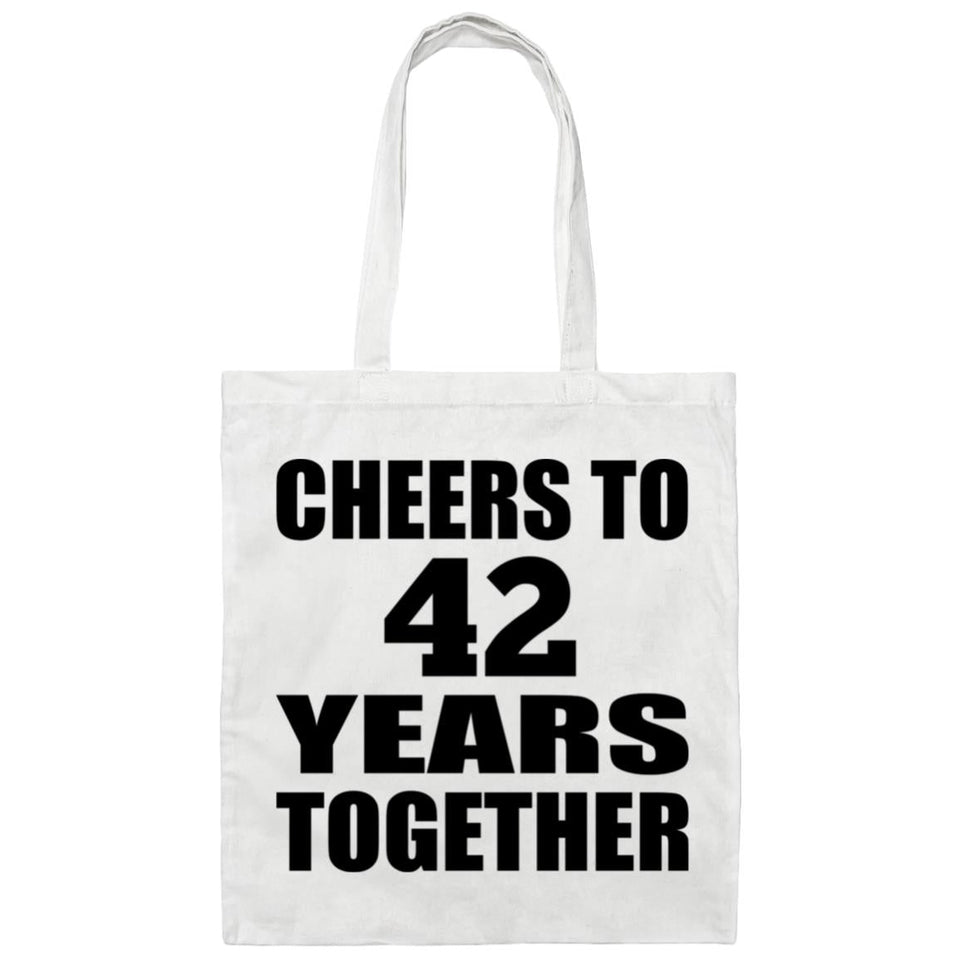 42nd Anniversary Cheers To 42 Years Together - Tote Bag White