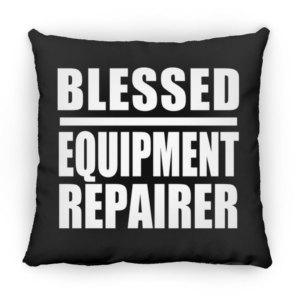 Blessed Equipment Repairer - Throw Pillow Black