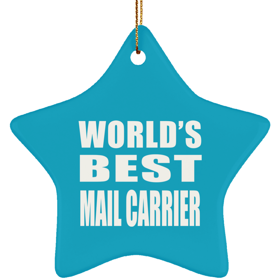 World's Best Mail Carrier - Star Ornament