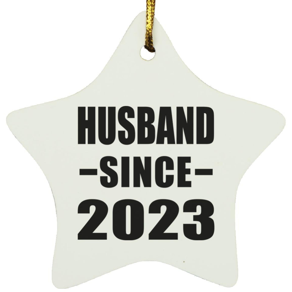 Husband Since 2023 - Star Ornament