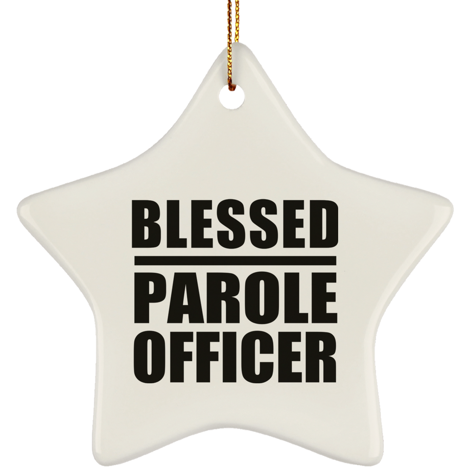 Blessed Parole Officer - Star Ornament