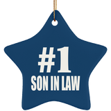 Number One #1 Son In Law - Star Ornament