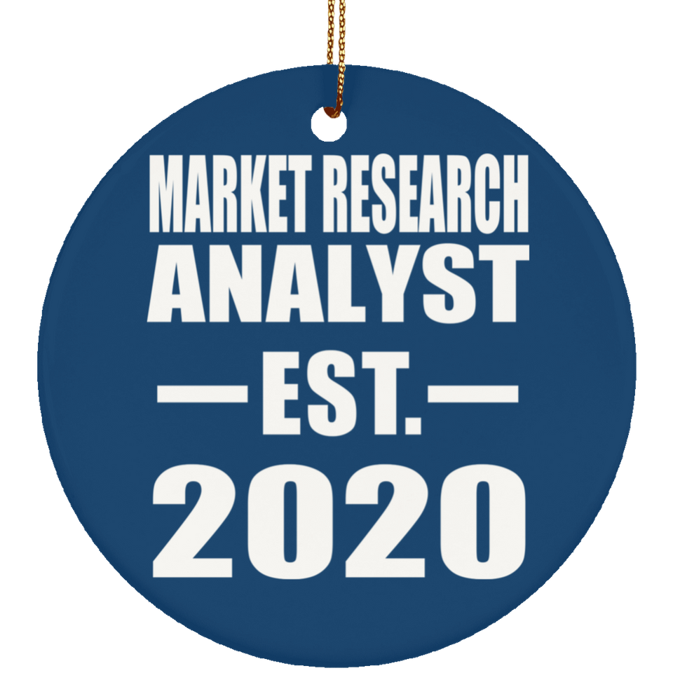 Market Research Analyst Established EST. 2020 - Circle Ornament