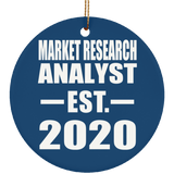 Market Research Analyst Established EST. 2020 - Circle Ornament