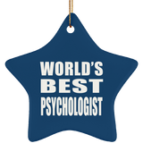 World's Best Psychologist - Star Ornament