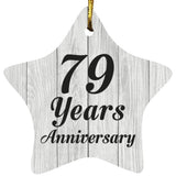 79th Anniversary 79 Years Anniversary - Star Ornament F