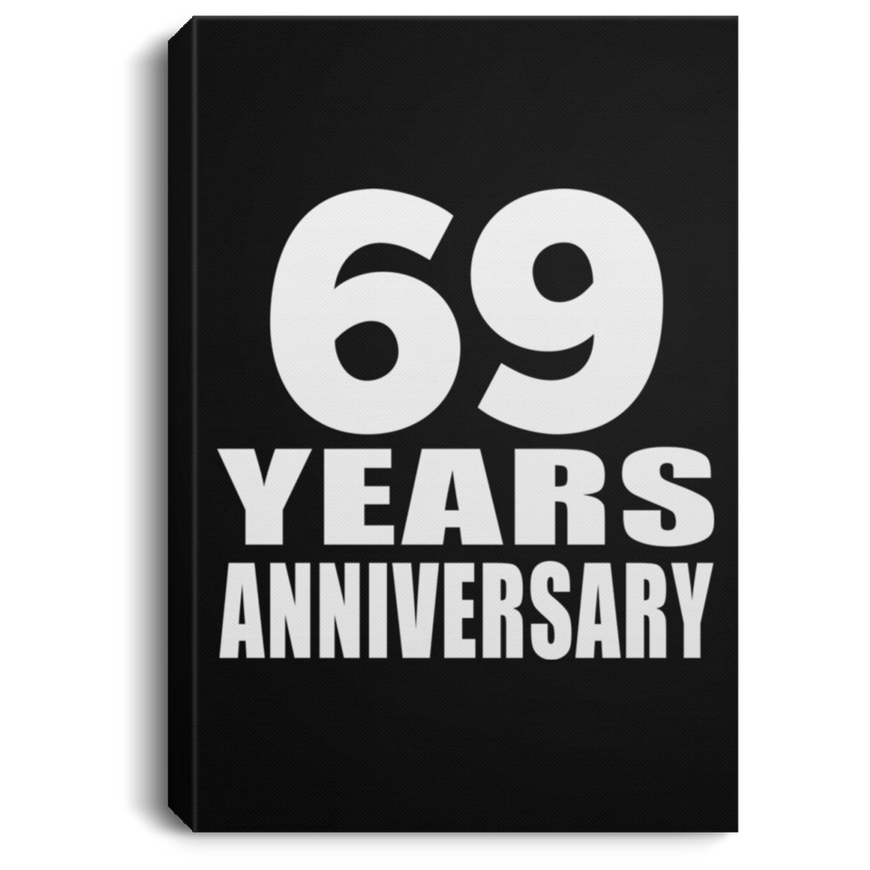 69th Anniversary 69 Years Anniversary - Canvas Portrait