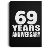 69th Anniversary 69 Years Anniversary - Canvas Portrait
