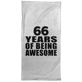 66th Birthday 66 Years Of Being Awesome - Hand Towel