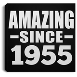 69th Birthday Amazing Since 1955 - Canvas Square