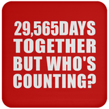 81st Anniversary 29,565 Days Together But Who's Counting - Coaster