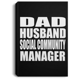 Dad Husband Social Community Manager - Canvas Portrait