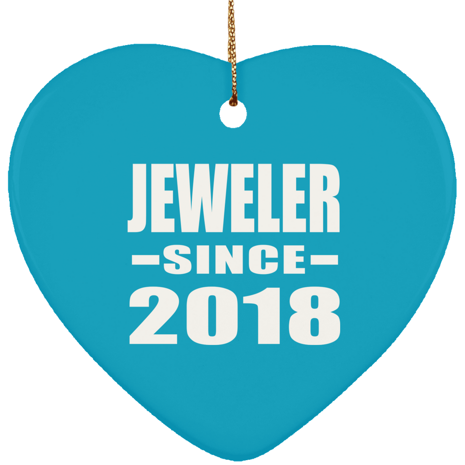 Jeweler Since 2018 - Heart Ornament