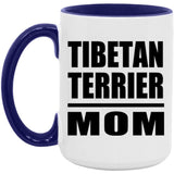 Tibetan Terrier Mom - 15oz Accent Mug Purple