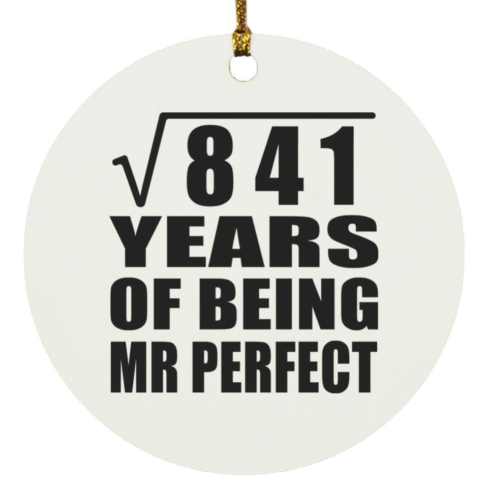 29th Anniversary Square Root of 841 Years of Mr Perfect - Circle Ornament
