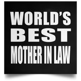 World's Best Mother In Law - Poster Square