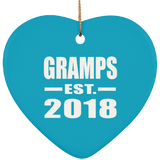 Gramps Established EST. 2018 - Heart Ornament