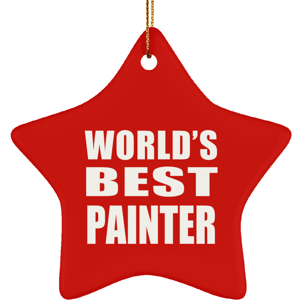 World's Best Painter - Star Ornament