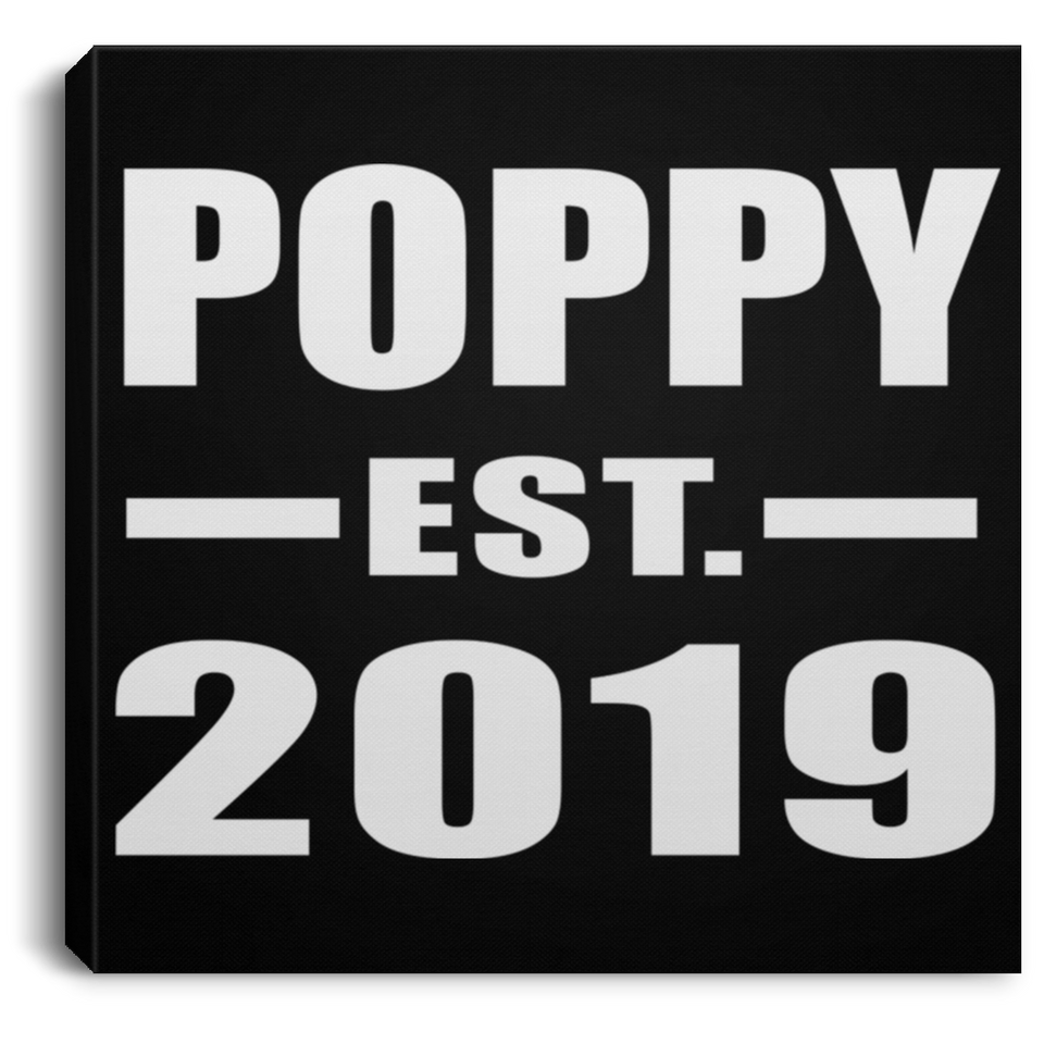 Poppy Established EST. 2019 - Canvas Square