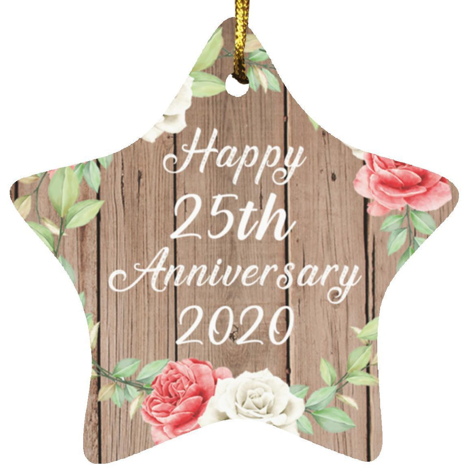 Happy 25th Anniversary 2020 - Star Ornament B