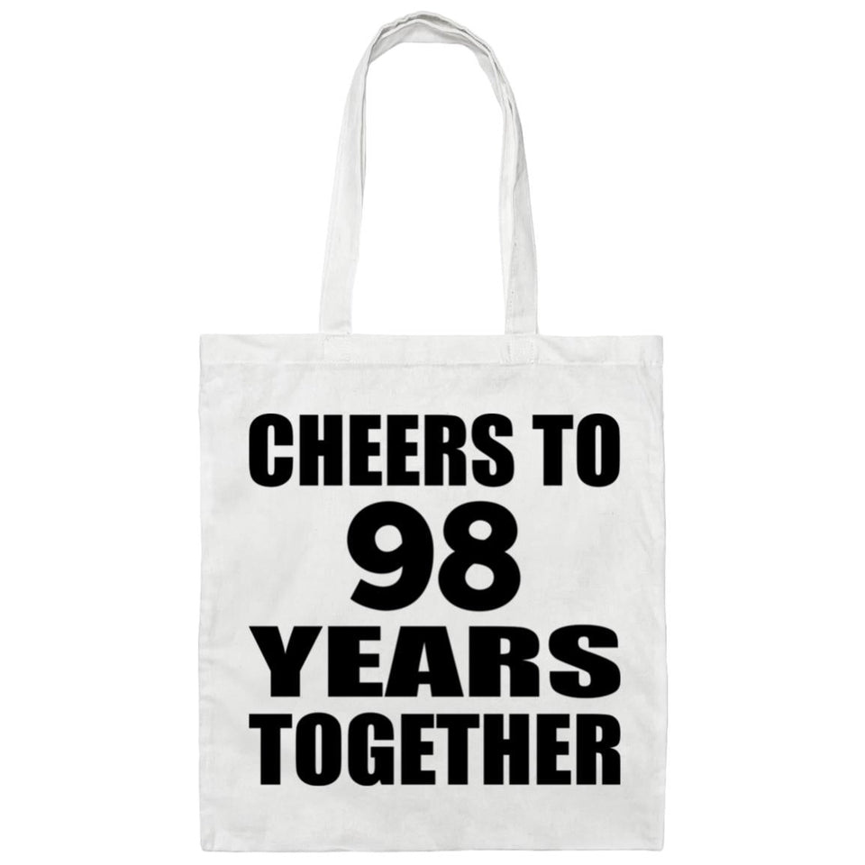 98th Anniversary Cheers To 98 Years Together - Tote Bag White