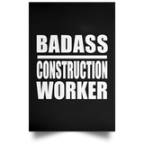 Badass Construction Worker - Poster Portrait