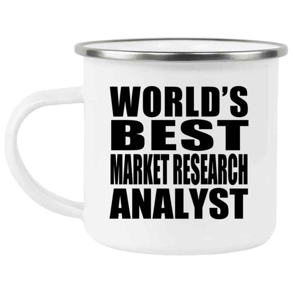 World's Best Market Research Analyst - 12oz Camping Mug