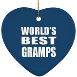 World's Best Gramps - Heart Ornament