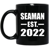 Seaman Established EST. 2022 - 11oz Coffee Mug Black