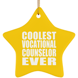 Coolest Vocational Counselor Ever - Star Ornament