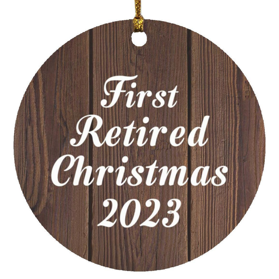 First Retired Christmas 2023 - Circle Ornament D