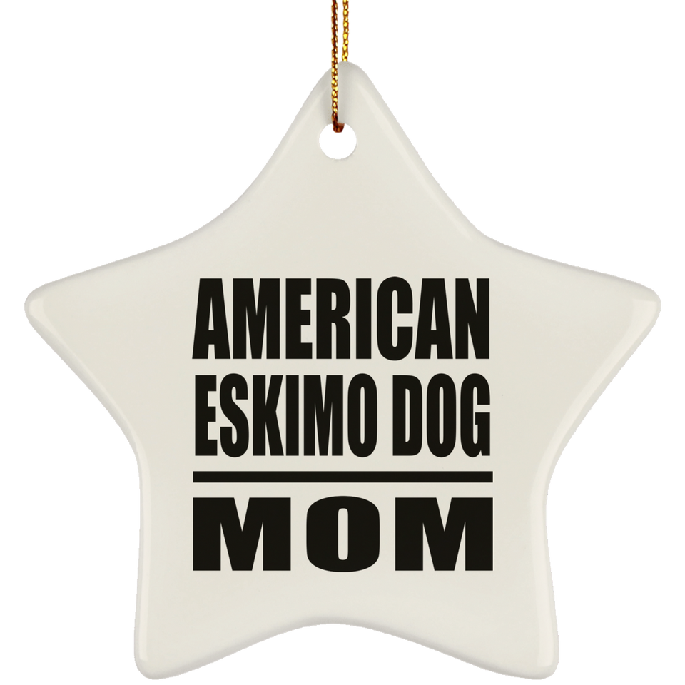 American Eskimo Dog Mom - Star Ornament