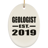 Geologist Established EST. 2019 - Oval Ornament
