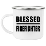 Blessed Firefighter - 12oz Camping Mug
