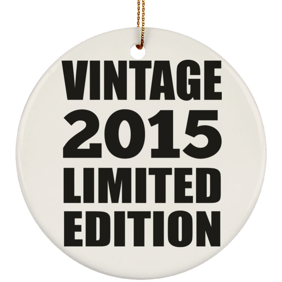 9th Birthday Vintage 2015 Limited Edition - Circle Ornament