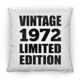 52nd Birthday Vintage 1972 Limited Edition - Throw Pillow