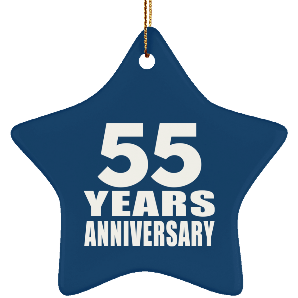 55th Anniversary 55 Years - Star Ornament